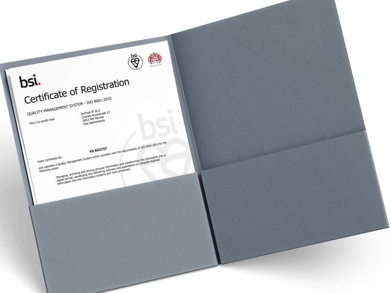 Erneuerung der ISO-Zertifikate
